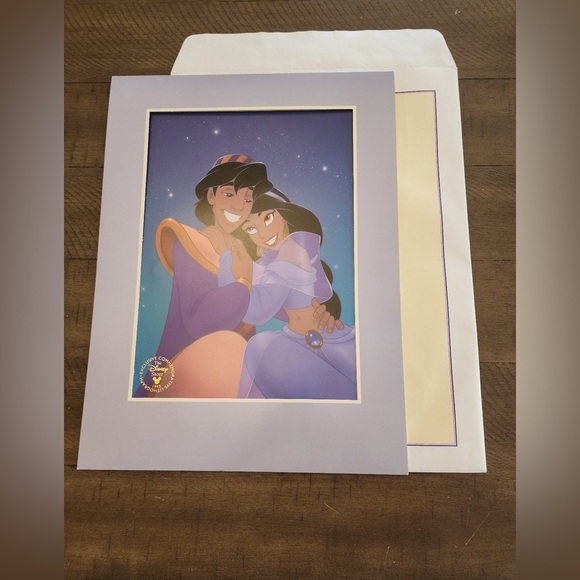 Disney Other - Vintage Litho 1993 Aladdin Movie Disney Store Exclusive Commemorative Lithograph